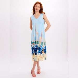 Simply Art Dolcezza 'Marina Interpretation' Zip Sleeveless Dress XS
